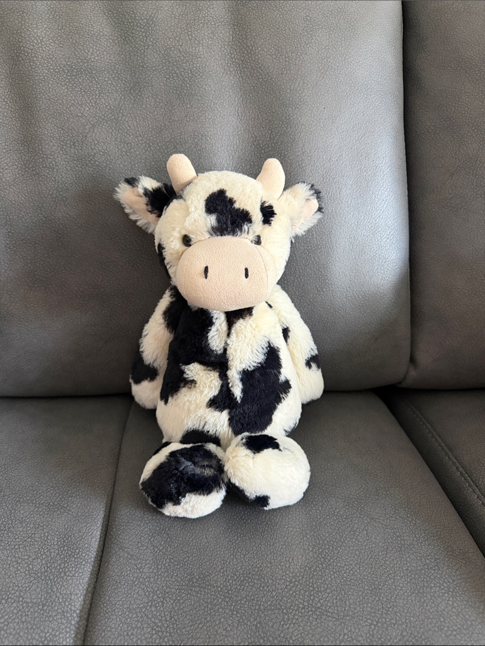 Jellycat Black and Cream Cow Plush Stuffed Animal